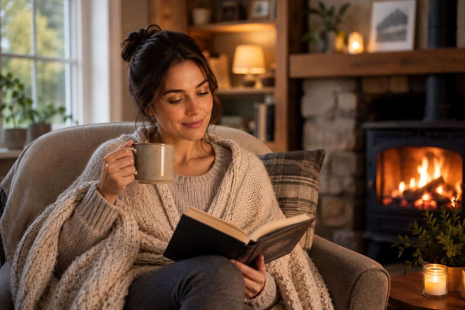 Comfortable home setting after stress is resolved